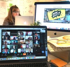 Janine facilitating a meeting